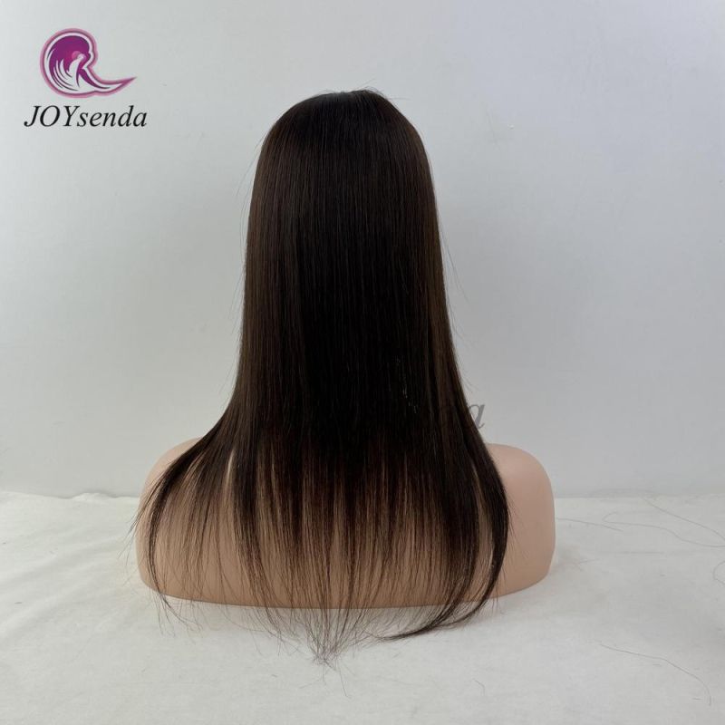 Dark Brown Remy Human Hair Injection Silk Base Skin Scalp Top Women Topper/Hair Topper/Wigs/Hair Pieces