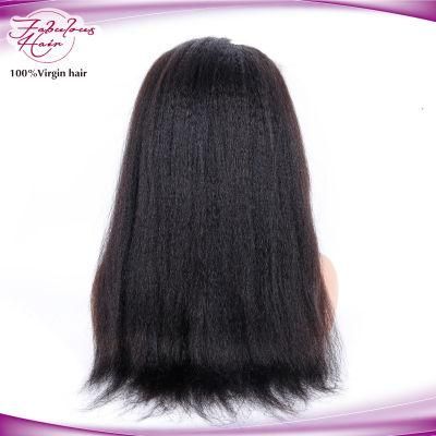 Human Hair Lace Front Wigs Kinky Straight Wigs