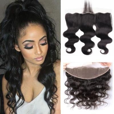 Free Part Ear to Ear 13X4&quot; Lace Frontal Body Wave Frontal Lace Closure 12inch Natural Color