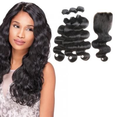 Wholesale Mink Hair Natural Black Brazilian Virgin Hair Body Wave