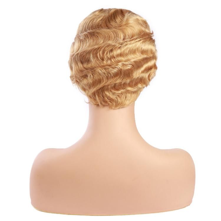 Wholesale Remy Natural Human Hair Wigs Pixie Cut Short Wig #27