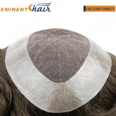 Durable Men&prime;s Toupee Fine Welded Mono Hair System