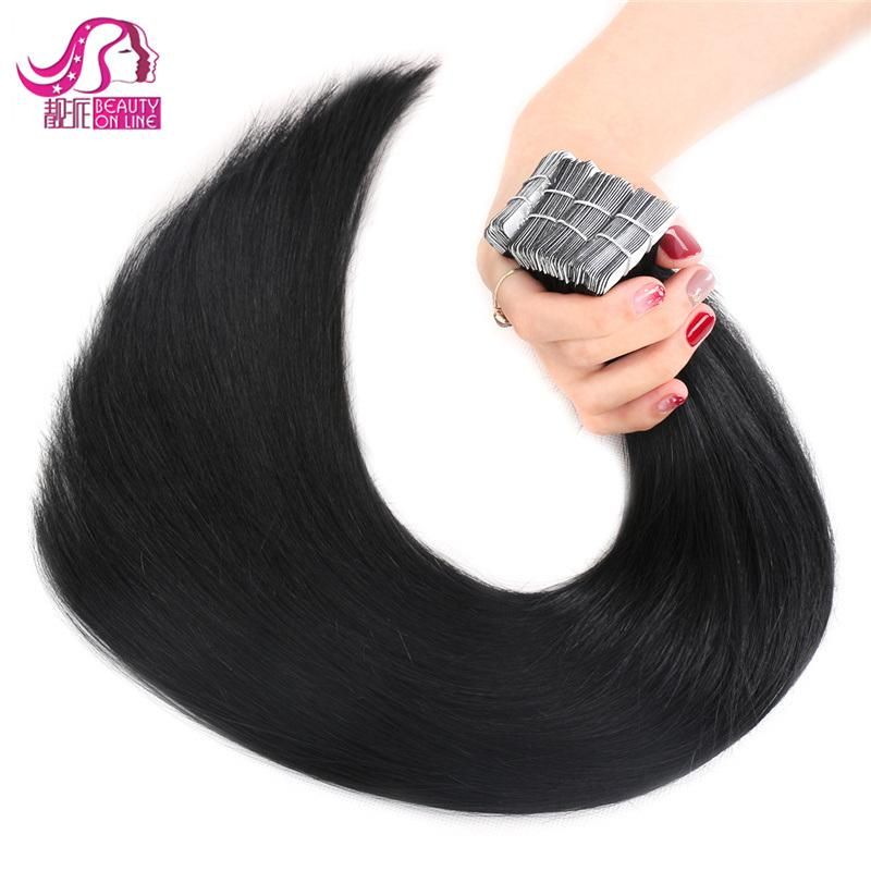 Straight Wavy Curl 20PCS Tape on Hair