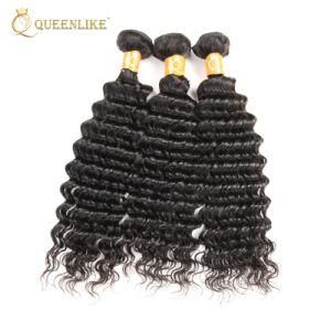 100% Raw Unprocessed Virgin Deep Wave Human Hair Weaving