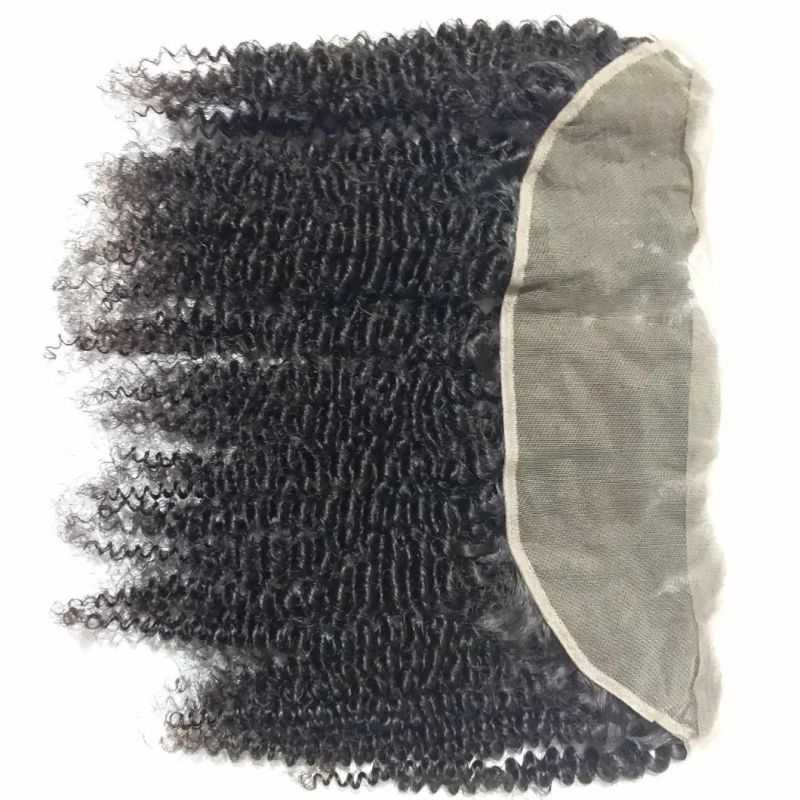 Full Head Peruvian Human Hair Hair Extension Afro Kinky Curl