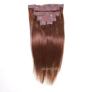 6# Peruvian Straight Clip-in 100% Human Hair