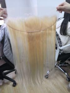 HD / Transparent Lace Frontal #613 Blonde Virgin Human Hair in Stock