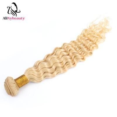 Deep Wave Blonde Color 613# Virgin Human Hair Bundles