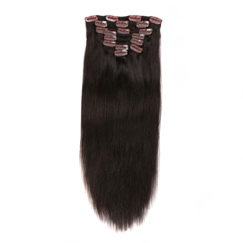 613# Blonde Color 100% Human Hair Clip in Hair Extensions