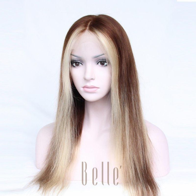 Middle Parting 100% Virgin Human Hair Luxury Lace Front Wig