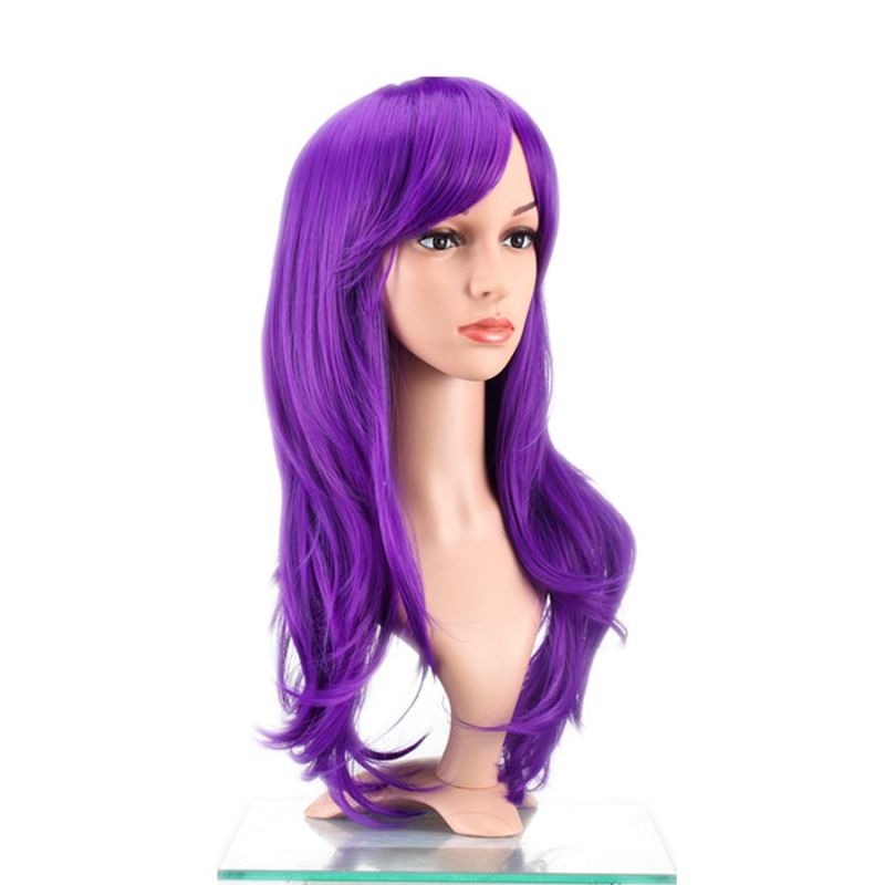 Wendyhair Cheap Synthetic Woman Hair Wig Synthetic Pruple Wig Hair