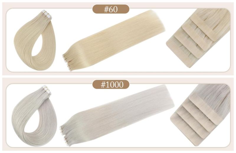 Tape in Human Hair Extensions Skin Weft Tape Hair Extensions