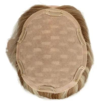 Natural Straight Silk Top Hair Topper Real Mongolian Remy Hair Stock New Times Hair