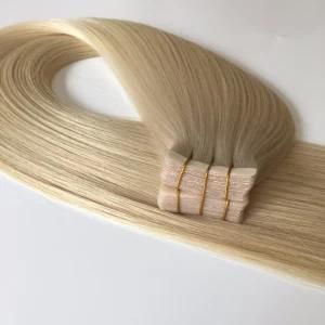 60# Straight Us Tape Skin PU Weft Virgin Human Hair Extensions