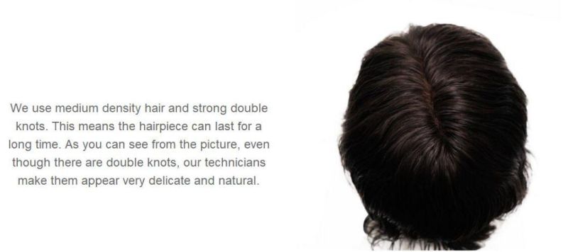High Quality Wig Fine Mono Base with 1" PU - Long Lasting Hair Replacement