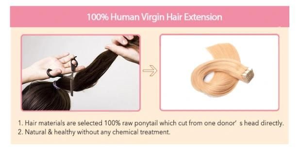 Best Selling Remy Human Hair Extension, Easy to Dye Unprocessed Virgin Human Tape Hair Extensions