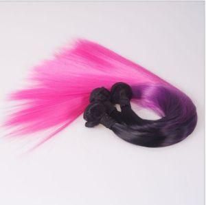 High Quality Black Powder Mixed Gradient Synthetic Hair Weft