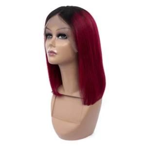 Burgundy Lace Front Wig Colored Ombre Human Hair Wigs