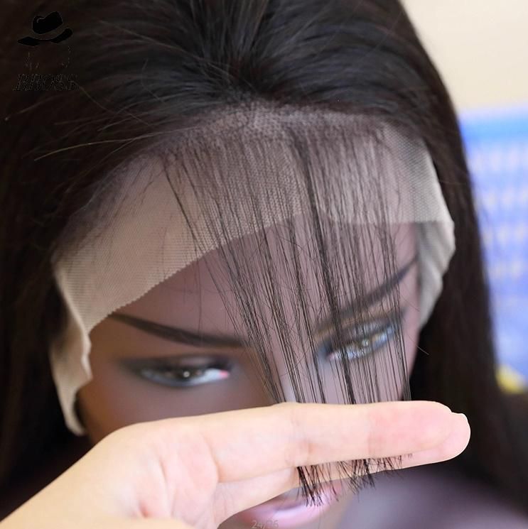 Soft Straight Mink Brazilian Human Hair Lace Wig with Baby Hairs