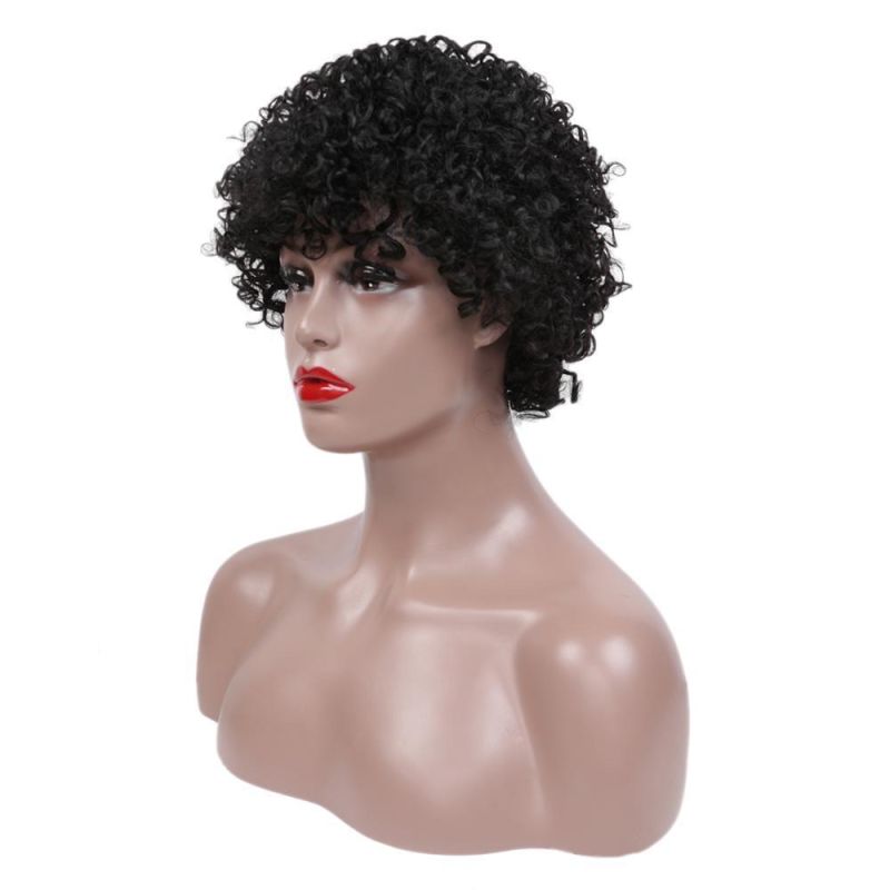 Afro Kinky Machine Made Human Hair Wig