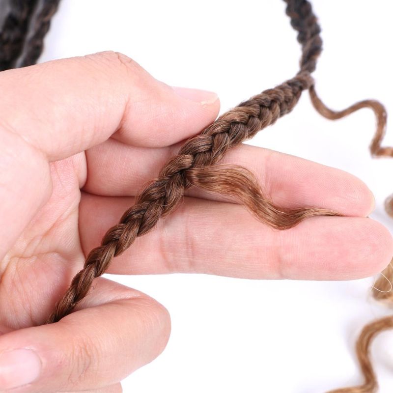 22 Inch Goddess Box Braids Crochet Hair with Curly Ends Pre-Looped Synthetic Braiding Bohemian River Locs for Black Women