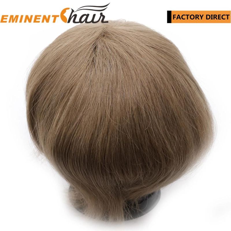 Factory Direct Human Hair Men′s Skin Wholesale Hair Topper