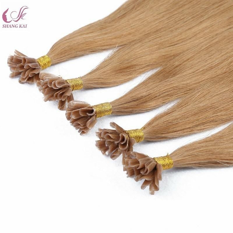U Tip Extensions Human Hair Real Brazilian Keratin Pre Bonded Hair