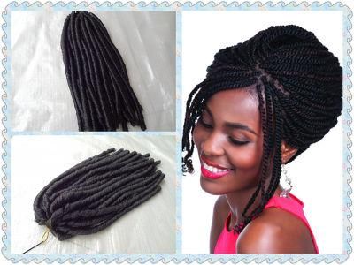 100%Super Kanekalon Fiber Marley Braid Hair Extensions (BHF-BS004)
