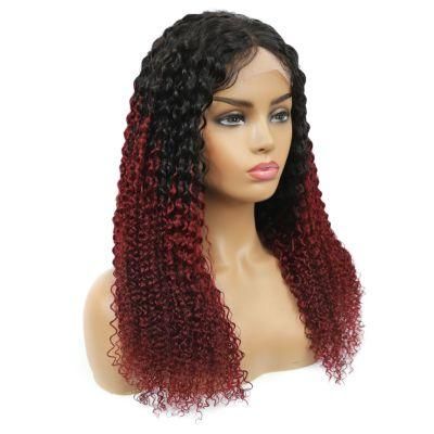 Kbeth Color Wig for Black Women 100% Virgin Brazilian Kinky Curly 2021 Fashion Summer Breathable Soft Remy Full HD Lace Wig Vendor