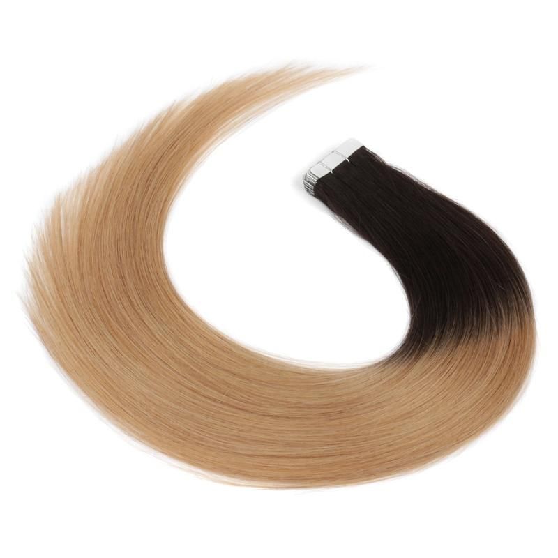 Top Quality Double Drawn Virgin Remy Russian Cuticle Aligned Human Hair Tape Hair Extensions