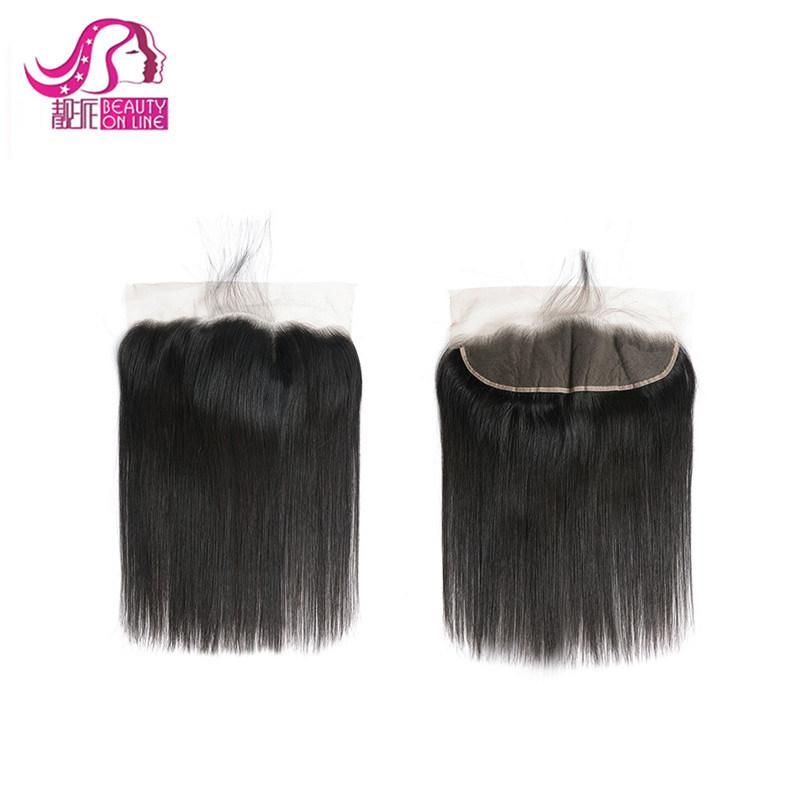 Full Lace Frontal Human Hair Wigs Wigs Brazilian Virgin Hair Closure 4"*13" Swiss Lace Natural