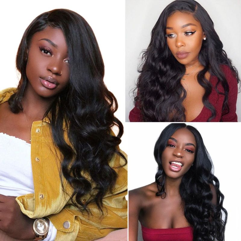 10A Body Wave Human Hair Bundles with Closure 100% Virgin Hair 4 Bundles with Closure