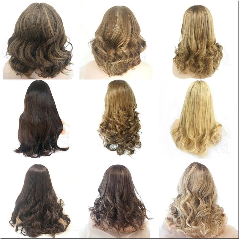 Wholesale Unprocessed Natural Hair Dark Brown Color Virgin Hair Long Brazilian Hair Wavy Band Fall Wigs for Women Ribbon Wig Head Band Wig