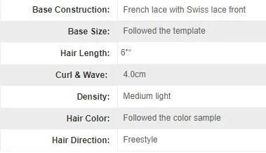 French Lace with Swiss Lace Front Human Hair Wig