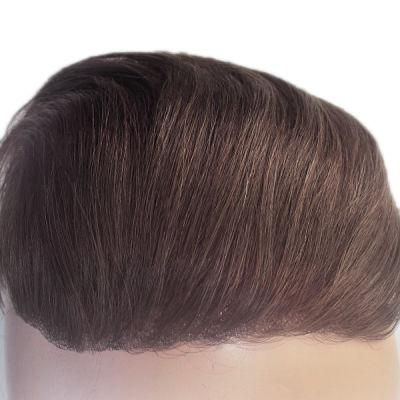 Ultra Thin Skin 0.03mm V-Looped Realistic Frontal Mens Hair System