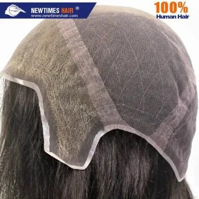 Custom Women&prime;s All French Lace Real Human Hair Wig