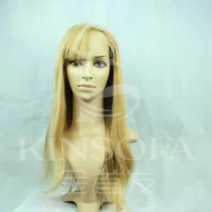 100% Human Hair Wigs, 24 Inch Long