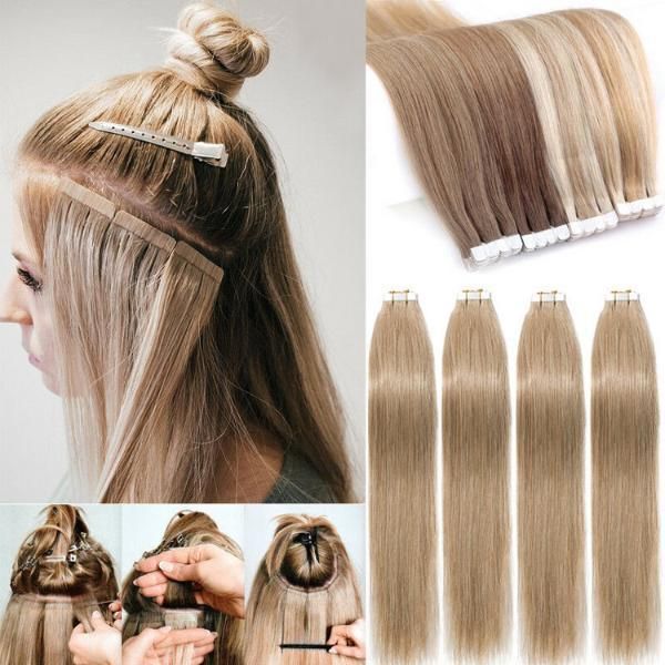 100% Human Remy Hair Tape in Hair Extensions