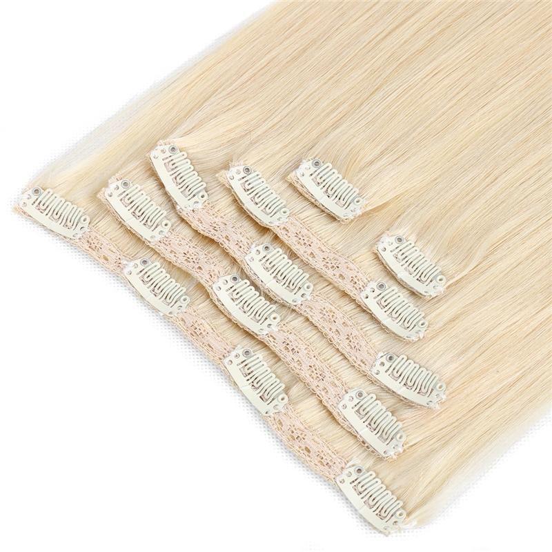 Wholesale 100% Russian Human Remy Clip in Hair Extensions