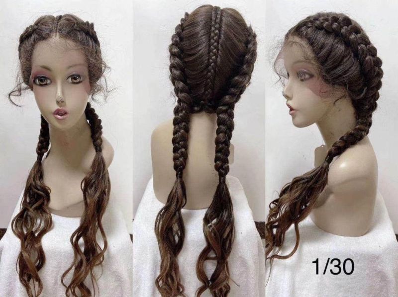 Synthetic Wigs Lace Front Hair for Black Women Braided Laces Wigs Vendors