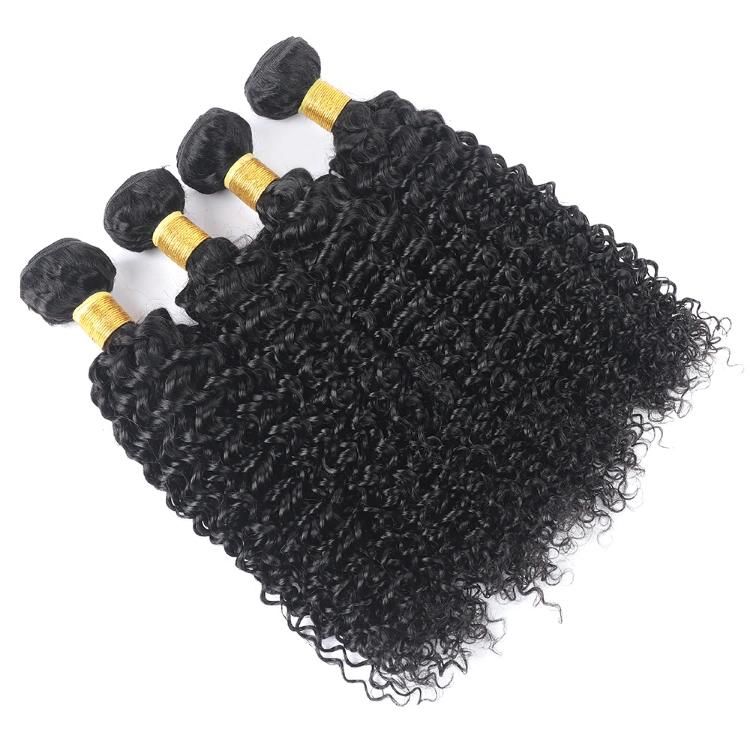 Non Remy Kinky Curly Human Hair Bundles Brazilian Hair Weaves Wholesale