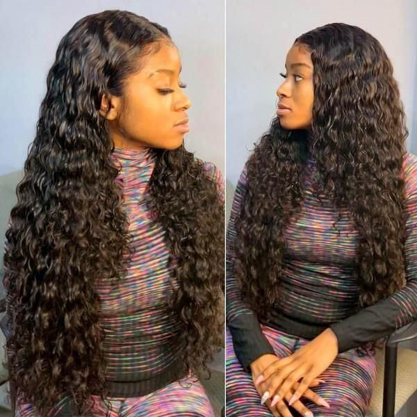 Hair Bundles with HD Lace Frontal Closures Mink Cuticle Aligned Virgin Hair