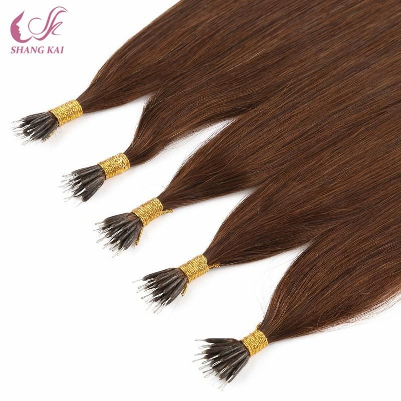 Moderate Price Peruvian Hair Bundle Vendors Brown Color Nano Ring Raw Hair