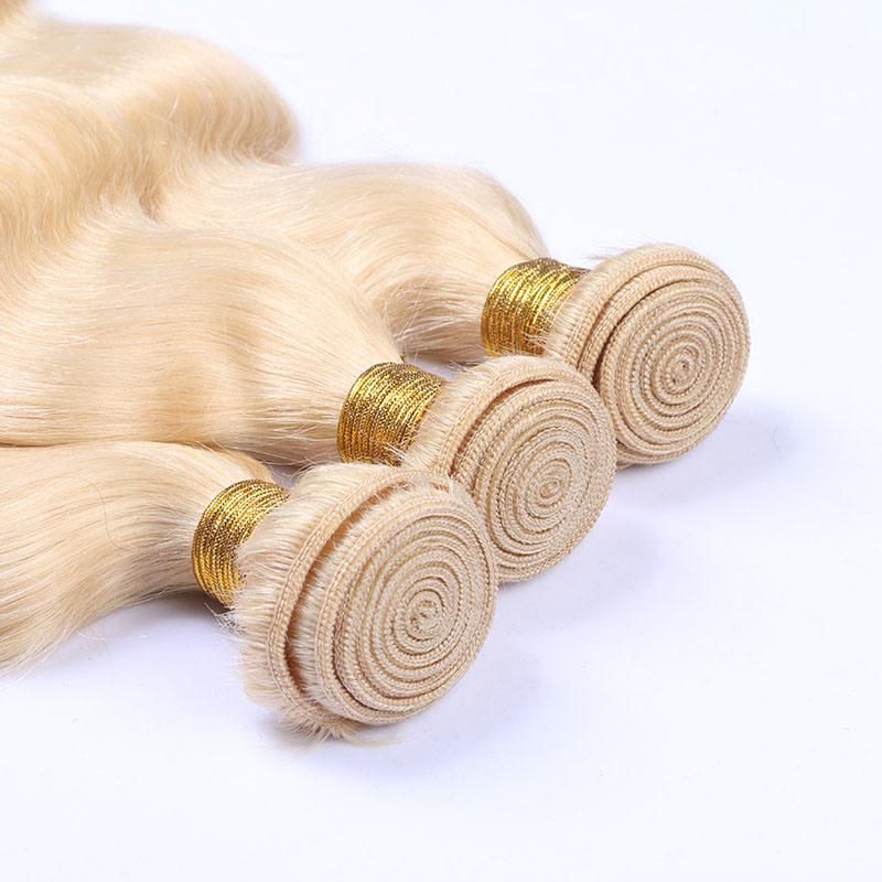 Hot Selling Cuticle Aligned Unprocessed 613 Blond Human Hair Bundle