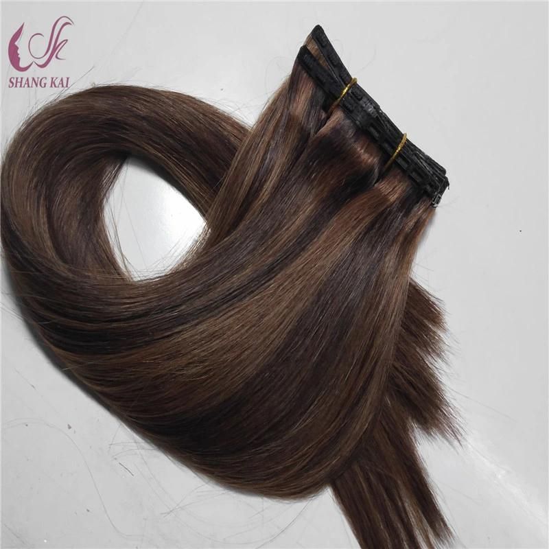 Russian/Mongolian Hair Button Tapes in Ponytail Cuticle Hair