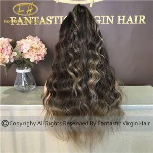 Best Quality Chinese Virgin/Remy Human Hair Full/Frontal Lace Wig with Amazing Color