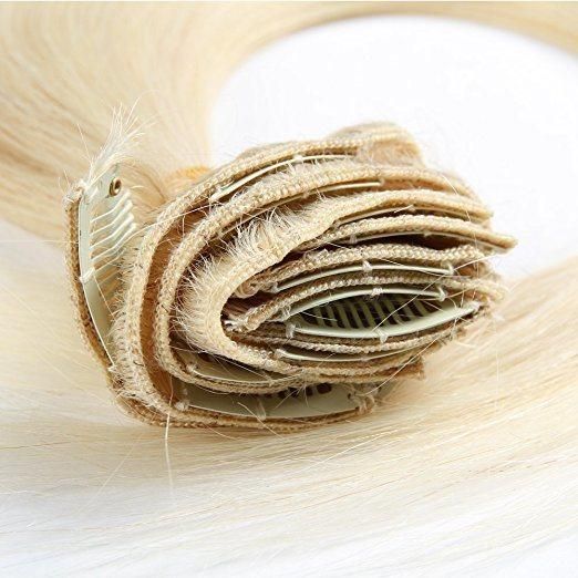 Aviva Brazilian Hair Extension Clip in Human Hair Extension 16inch 60# 7PCS for Full Head (AV-CHL07-16-60)