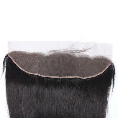 18 Inch Brazilian Straight Hair 13X4 Lace Frontal Free Closure Natural Color Remy Human Hair