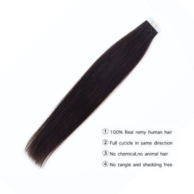Tape Human Natural Hair Extensions Double Sided Adhesive Machine Remy Brazilian Hair Extensions Ombre Color 2.5g/Pack Hair