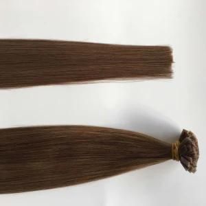 #8 Silky Straight Keratin Prebonded Flat Tip Virgin Human Hair Extensions